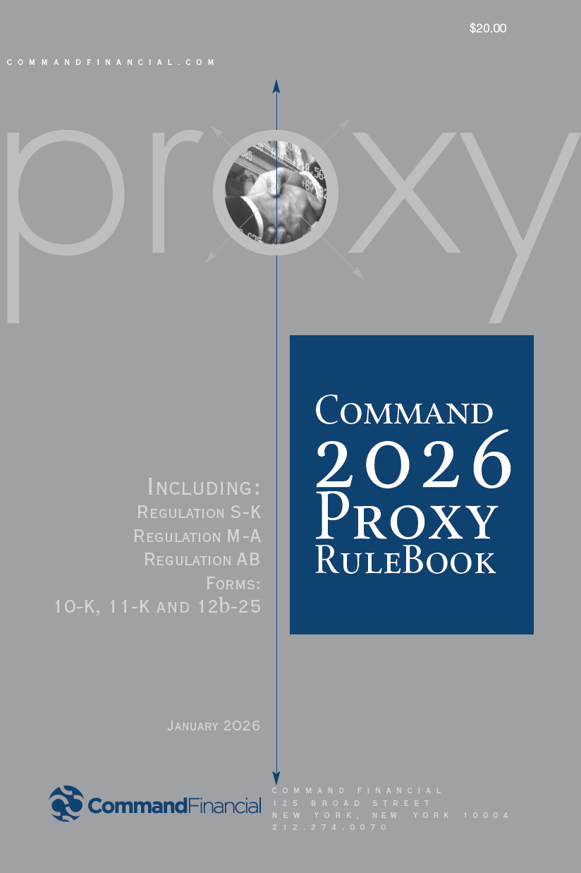 2026 Proxy Rule Book
